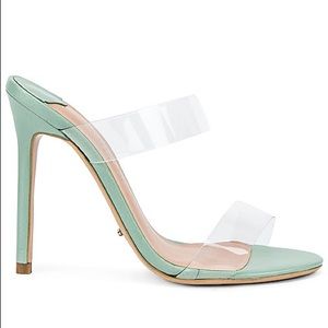 NWT Tony Bianco Kade Mule Clear heels, mint color